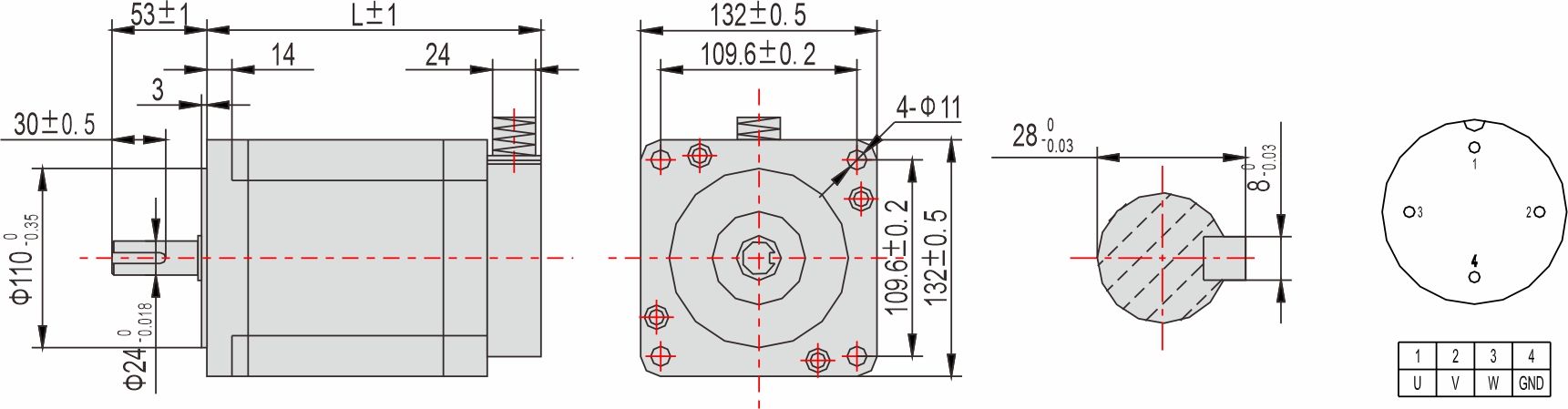 英士達(dá)機(jī)電 130mm步進(jìn)馬達(dá)